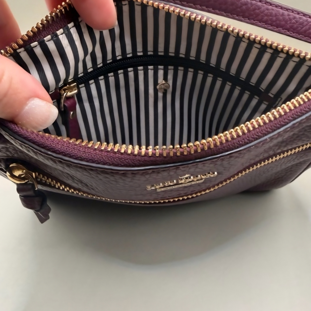 🍒 Kate Spade Street Cayli Mini Crossbody Plum Pebbled Leather | MSRP $228 - Picture 5 of 9